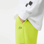 Lacoste מכנסי טרנינג עם הדפס רפלקטיבי DZ4D0D1046 צהוב 90v גברים - Image 4
