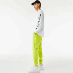 Lacoste מכנסי טרנינג עם הדפס רפלקטיבי DZ4D0D1046 צהוב 90v גברים - Image 7