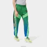 Lacoste מכנסי טרנינג עם הדפסי לוח דמקה מסוג ombre DZ4D0D338 ירוק כחול צ'י גברים - Image 2