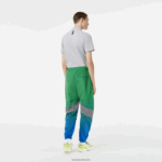 Lacoste מכנסי טרנינג עם הדפסי לוח דמקה מסוג ombre DZ4D0D338 ירוק כחול צ'י גברים - Image 3
