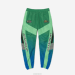 Lacoste מכנסי טרנינג עם הדפסי לוח דמקה מסוג ombre DZ4D0D338 ירוק כחול צ'י גברים - Image 4