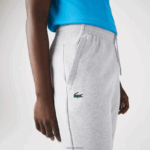 Lacoste מכנסי טרנינג עם לוחות רשת DZ4D0D1020 chine אפור בהיר 9ya גברים - Image 2
