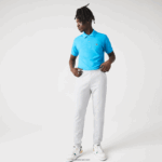 Lacoste מכנסי טרנינג עם לוחות רשת DZ4D0D1020 chine אפור בהיר 9ya גברים