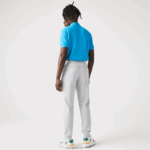 Lacoste מכנסי טרנינג עם לוחות רשת DZ4D0D1020 chine אפור בהיר 9ya גברים - Image 3
