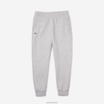 Lacoste מכנסי טרנינג עם לוחות רשת DZ4D0D1020 chine אפור בהיר 9ya גברים - Image 5