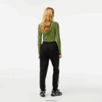 Lacoste מכנסי טרנינג עם פס לוגו DZ4D0D2406 שחור 031 נשים - Image 3