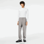 Lacoste מכנסי טרנינג עם קואורדינטות GPS DZ4D0D303 אפור kzw גברים