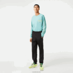 Lacoste מכנסי טרנינג עם קואורדינטות GPS DZ4D0D304 שחור 031 גברים