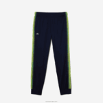 Lacoste מכנסי טרנינג עמידים בפני שחיקה DZ4D0D305 כחול כהה 166 גברים - Image 4