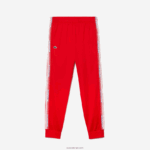 Lacoste מכנסי טרנינג עמידים בפני שחיקה DZ4D0D307 אדום s5h גברים - Image 4