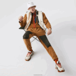 Lacoste מכנסי טרנינג פולאר פליסה קולורבלוק DZ4D0D1083 ירוק חאקי חום 89f גברים