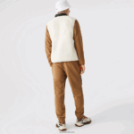 Lacoste מכנסי טרנינג פולאר פליסה קולורבלוק DZ4D0D1083 ירוק חאקי חום 89f גברים - Image 3