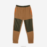 Lacoste מכנסי טרנינג פולאר פליסה קולורבלוק DZ4D0D1083 ירוק חאקי חום 89f גברים - Image 5