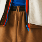 Lacoste מכנסי טרנינג פולאר פליסה קולורבלוק DZ4D0D1083 ירוק חאקי חום 89f גברים - Image 7