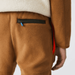 Lacoste מכנסי טרנינג פולאר פליסה קולורבלוק DZ4D0D1083 ירוק חאקי חום 89f גברים - Image 8