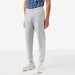 Lacoste מכנסי טרנינג פליסה בגזרה מחודדת DZ4D0D1061 chine אפור cca גברים - Image 2