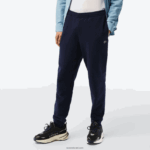 Lacoste מכנסי טרנינג פליסה בגזרה מחודדת DZ4D0D348 כחול כהה 166 גברים - Image 2