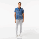 Lacoste מכנסי טרנינג פליסה בגזרה מחודדת DZ4D0D1061 chine אפור cca גברים