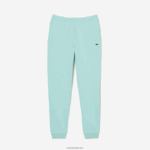 Lacoste מכנסי טרנינג פליסה בגזרה מחודדת DZ4D0D345 מנטה lgf גברים - Image 4