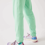 Lacoste מכנסי טרנינג פליסה בגזרה מחודדת DZ4D0D1125 ירוק בהיר 0vz גברים - Image 5
