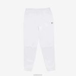 Lacoste מכנסי טרנינג פליסה בגזרה מחודדת DZ4D0D346 לבן 001 גברים