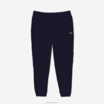 Lacoste מכנסי טרנינג פליסה בגזרה מחודדת DZ4D0D348 כחול כהה 166 גברים - Image 5