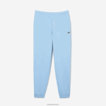 Lacoste מכנסי טרנינג פליסה בגזרה מחודדת DZ4D0D1008 כחול hbp גברים - Image 5