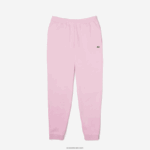 Lacoste מכנסי טרנינג פליסה בגזרה מחודדת DZ4D0D1014 ורוד z4h גברים - Image 5