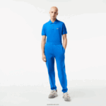 Lacoste מכנסי טרנינג פליסה בגזרה מחודדת DZ4D0D357 כחול kxb גברים