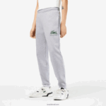 Lacoste מכנסי טרנינג פליסה לא מוברש DZ4D0D308 chine אפור cca גברים - Image 2