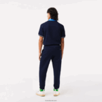 Lacoste מכנסי טרנינג פליסה לא מוברש DZ4D0D309 כחול כהה 166 גברים - Image 3