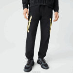 Lacoste מכנסי טרנינג קולור בלוק בהתאמה רגילה DZ4D0D1110 שחור צהוב n07 גברים - Image 2