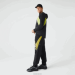 Lacoste מכנסי טרנינג קולור בלוק בהתאמה רגילה DZ4D0D1110 שחור צהוב n07 גברים - Image 7