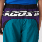 Lacoste מכנסי טרנינג קולור בלוק בהתאמה רגילה DZ4D0D1111 ירוק סגול שחור n10 גברים - Image 8