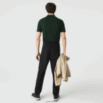Lacoste מכנסי טרנינג קלים DZ4D0D1131 שחור 031 גברים - Image 3
