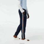 Lacoste מכנסי טרנינג רגילים DZ4D0D315 שחור/לבן אה גברים - Image 2