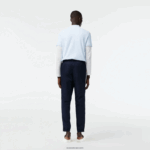 Lacoste מכנסי טרנינג רגילים DZ4D0D315 שחור/לבן אה גברים - Image 3