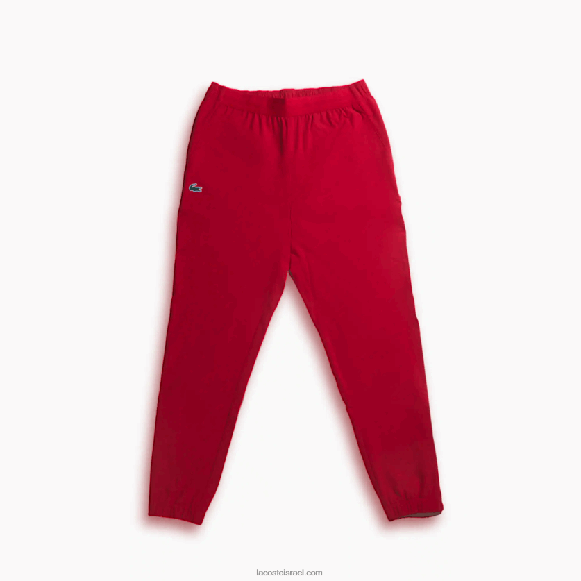 Lacoste מכנסי טרנינג של sport x novak djokovic DZ4D0D1032 אדום 240 גברים - Image 1