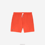 Lacoste מכנסי ים מוצקים המתייבשים במהירות DZ4D0D3104 פאה ירוקה כתומה בנים - Image 4