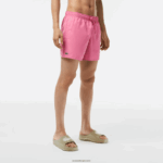 Lacoste מכנסי ים קלים לייבוש מהיר DZ4D0D533 ורוד ירוק w4i גברים - Image 2
