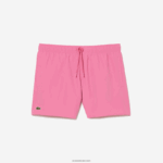 Lacoste מכנסי ים קלים לייבוש מהיר DZ4D0D533 ורוד ירוק w4i גברים - Image 5