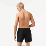 Lacoste מכנסי ים קלים לייבוש מהיר DZ4D0D534 שחור ירוק 964 גברים - Image 3