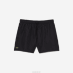Lacoste מכנסי ים קלים לייבוש מהיר DZ4D0D534 שחור ירוק 964 גברים - Image 4