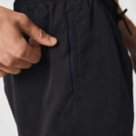Lacoste מכנסי ים קלים לייבוש מהיר DZ4D0D535 כחול כהה שחור dy4 גברים - Image 7