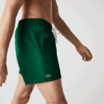 Lacoste מכנסי ים קלים לייבוש מהיר DZ4D0D540 ירוק כחול כהה 381 גברים - Image 6