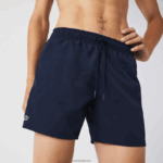 Lacoste מכנסי ים קלים לייבוש מהיר DZ4D0D541 כחול כהה שחור jb1 גברים - Image 2