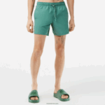 Lacoste מכנסי ים קלים לייבוש מהיר DZ4D0D546 חאקי ירוק wij גברים - Image 2