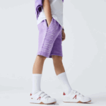 Lacoste מכנסי כותנה אורגנית ממותגים DZ4D0D3276 gfu סגול בנים - Image 2