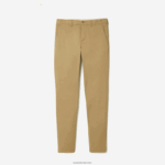 Lacoste מכנסי כותנה מתיחה בגזרה דקיקה DZ4D0D499 בז' cb8 גברים - Image 4