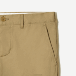 Lacoste מכנסי כותנה מתיחה בגזרה דקיקה DZ4D0D499 בז' cb8 גברים - Image 5